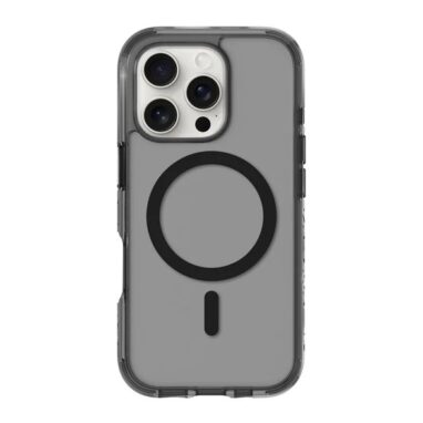 Crystal matter X Laut כיסוי איכותי שקוף שחור לסדרת אייפון 16